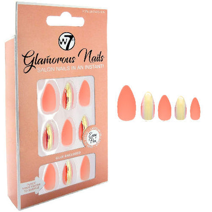 W7 Cosmetics Glamorous False Nails - Fun Glowstick