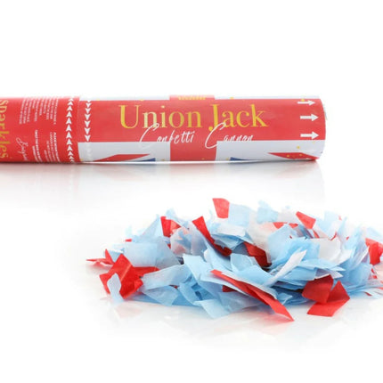 Small Union Jack Confetti Cannon