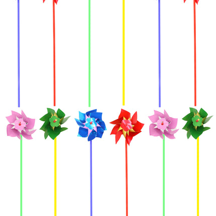 12 Medium Foil Windmills