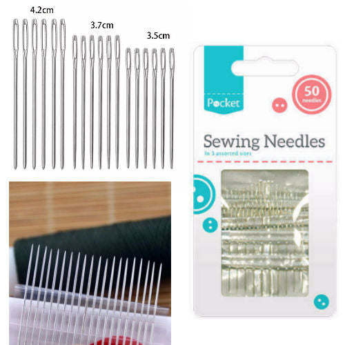 Sewing Needles - 50 Pack