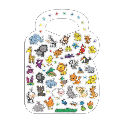 Animals/Monsters Colouring & Sticker Bag Book