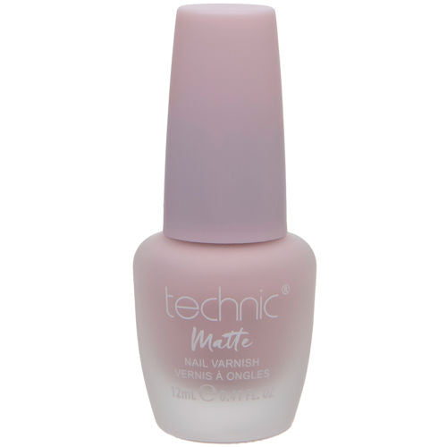 Technic Cosmetics Matte No Shine Nail Polish - Pastel Pink Matte Sugared Almond