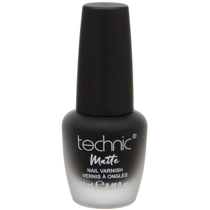 Technic Cosmetics Matte Nail Polish - Matte Black