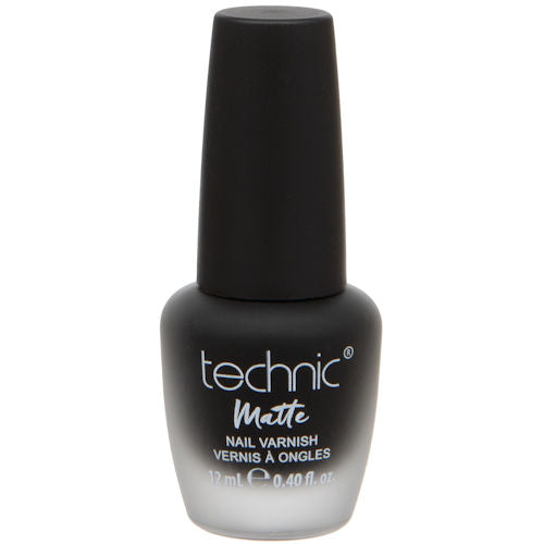 Technic Cosmetics Matte Nail Polish - Matte Black