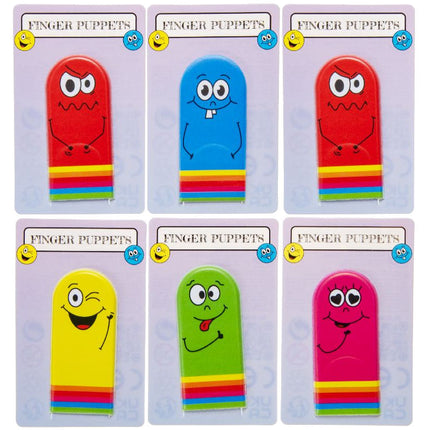 6 Emoji Face Finger Puppets