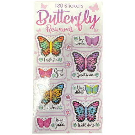 Butterfly Rewards Sticker Book -  180 Stickers