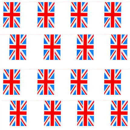 Union Jack 10m Polyester Flag Bunting – 25 Flags