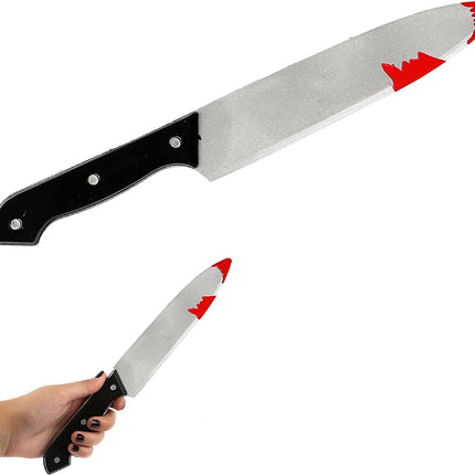 Large Bloody Kitchen Knife