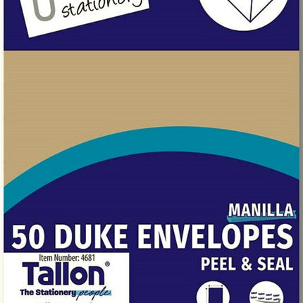 50 Manila Duke Peal & Seal Envelopes
