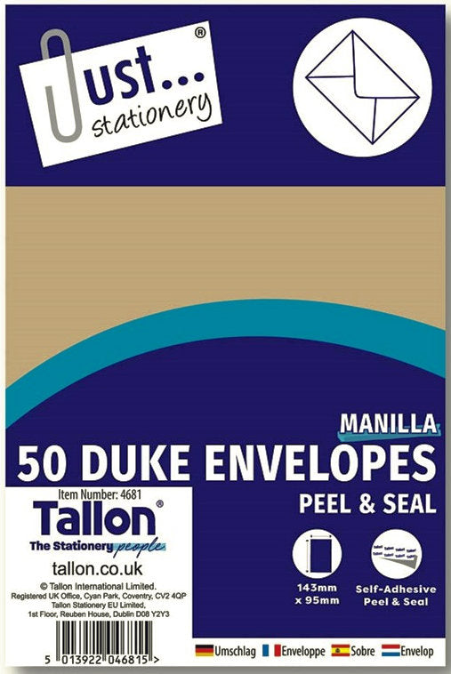 50 Manila Duke Peal & Seal Envelopes
