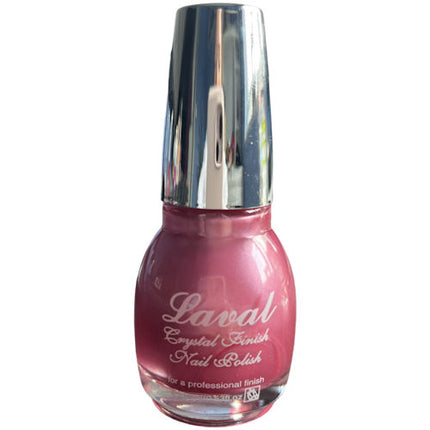 Laval Pink Lace Crystal Finish Nail Polish