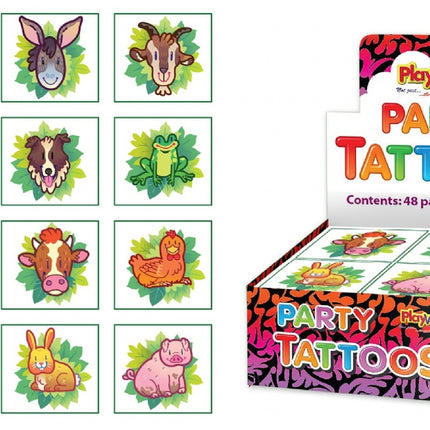 Farm Tattoos - 12 Pack