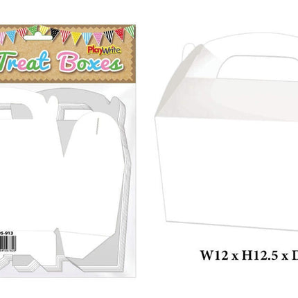 White Treat Boxes - 10 Pack