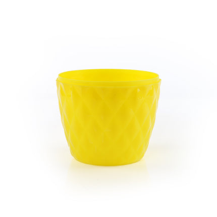 Plastic Pineapple Cup & Paper Straw