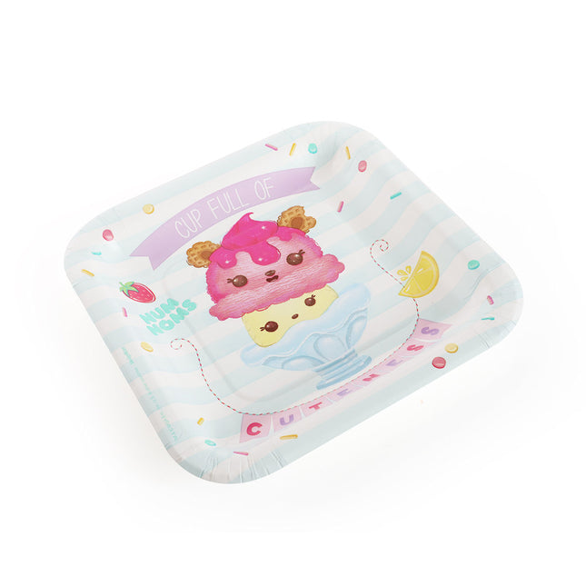 Num Noms 7" Square Paper Plates - 8 Pack