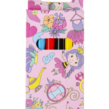 6 Princess Halfsize Colouring Pencils