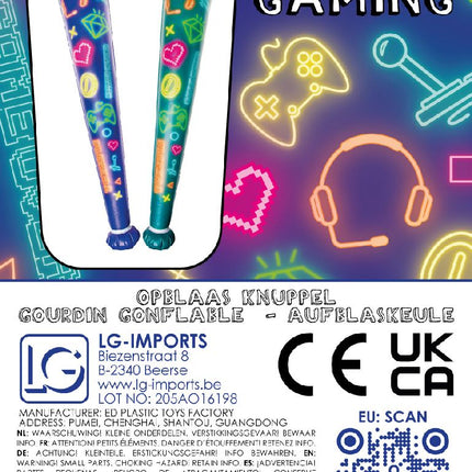 Inflatable Gamer Baseball Bat