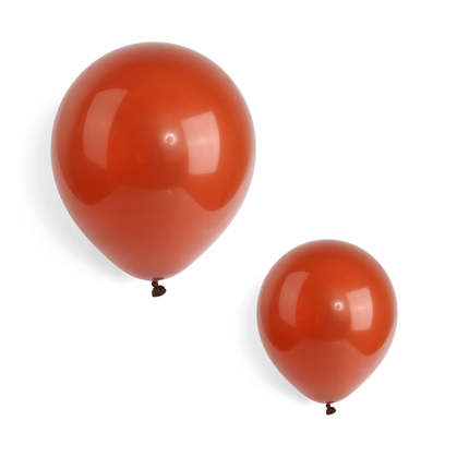 100 Pearlised Brown 7" Latex Balloons