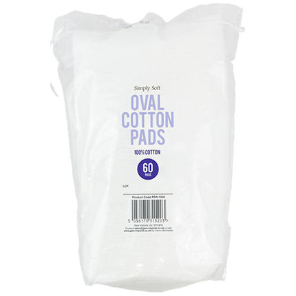 Oval Cotton Pads - 60 Pack