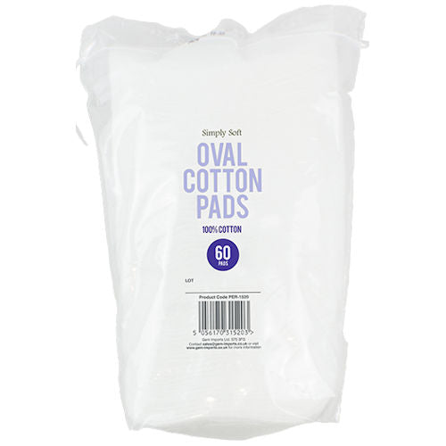 Oval Cotton Pads - 60 Pack