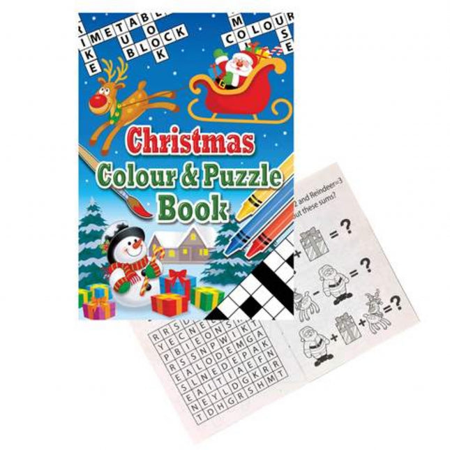 Christmas Colour & Puzzle Books - 6 Pack