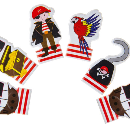 6 Pirate Finger Puppets