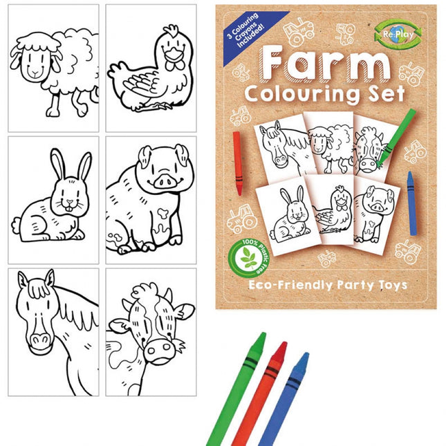 Farm A6 Colouring Set (Single)