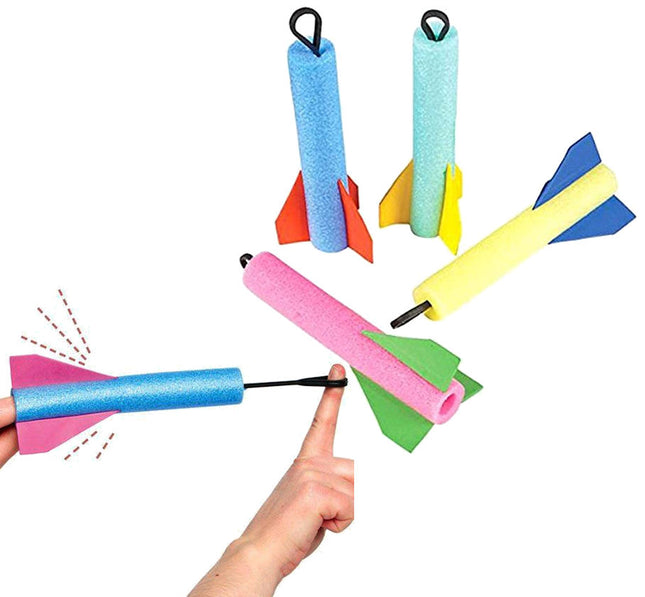 6 Finger Flying Foam Rockets