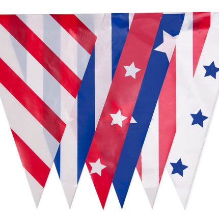 Stars & Stripes 10m Triangle Bunting