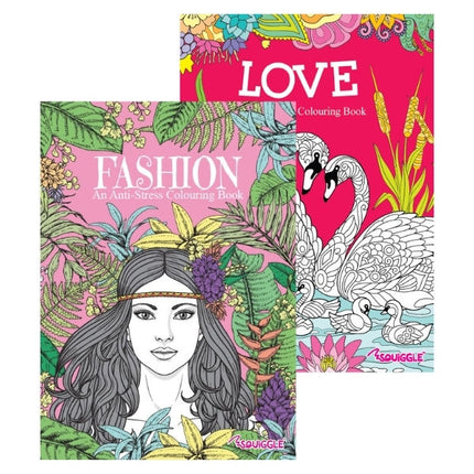 A4 Fashion Fantasy Colouring Book - Assorted