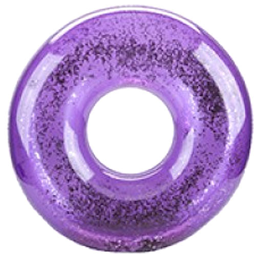 Purple Glitter Shiny Metallic Swim Ring - 24"