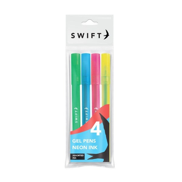 4 Neon Gel Pens