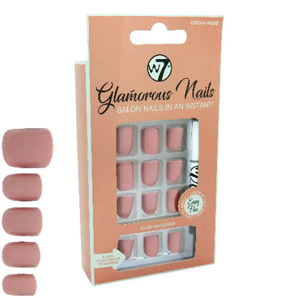 W7 Cosmetics Glamorous False Nails - Cocoa Nude