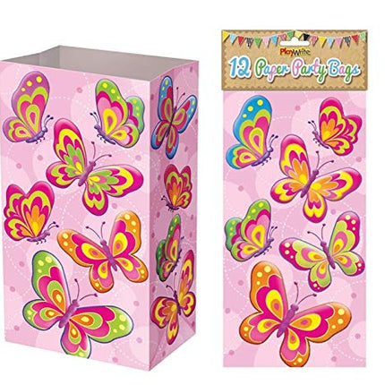 12 Butterfly Paper Bags
