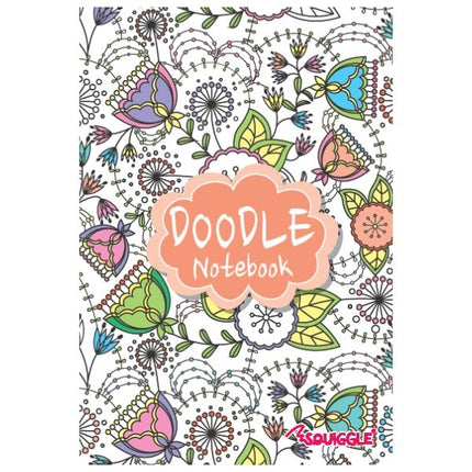 A5 Lined Doodle Notebook