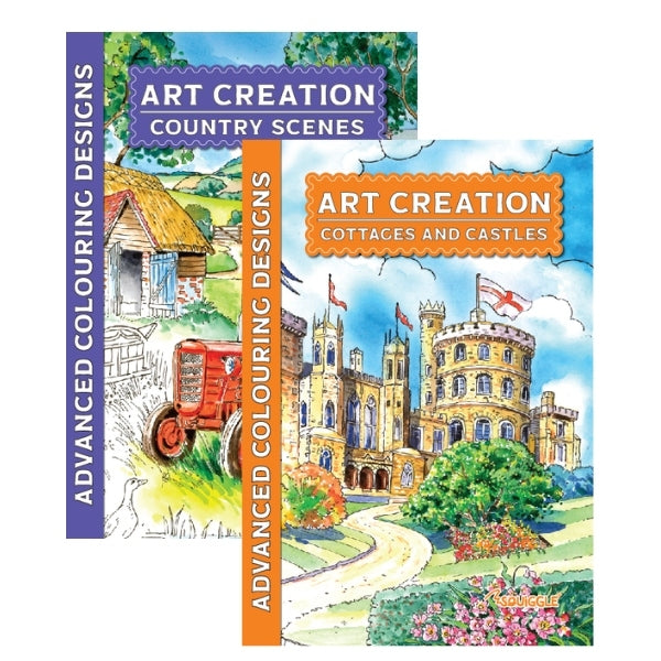 Country Scenes/Castles & Cottages Advanced Colouring Book