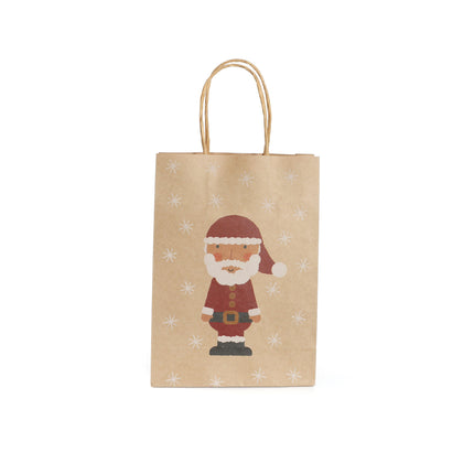 Kraft Santa Paper Party Bags – 6 Pack