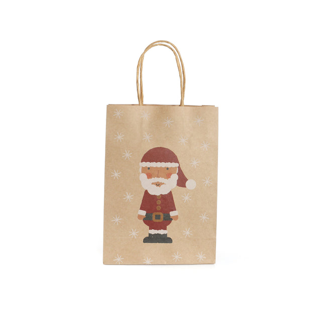 Kraft Santa Paper Party Bags – 6 Pack