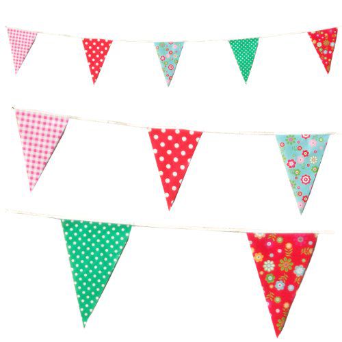 C1002 Shabby Chic Vintage 10m Triangle Bunting