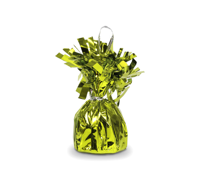 Large Lemon Green Foil Balloon Weight