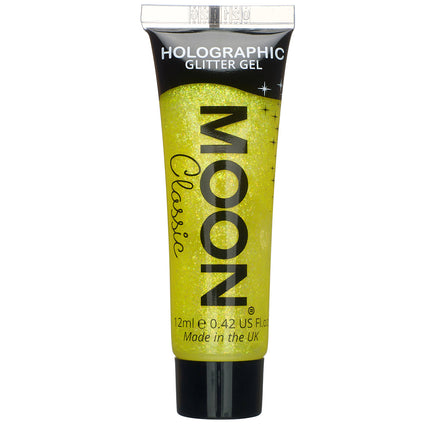 Moon Glow Classic Glitter Yellow UV Face & Body Paint