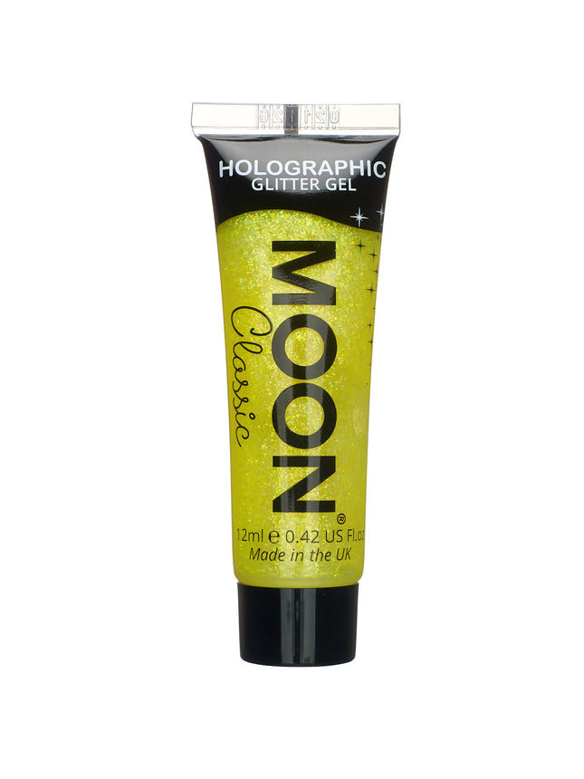 Moon Glow Classic Glitter Yellow UV Face & Body Paint