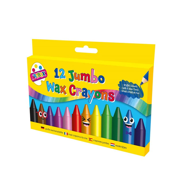 12 Jumbo Wax Crayons
