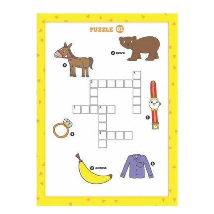Kids Picture Crossword Puzzle Book