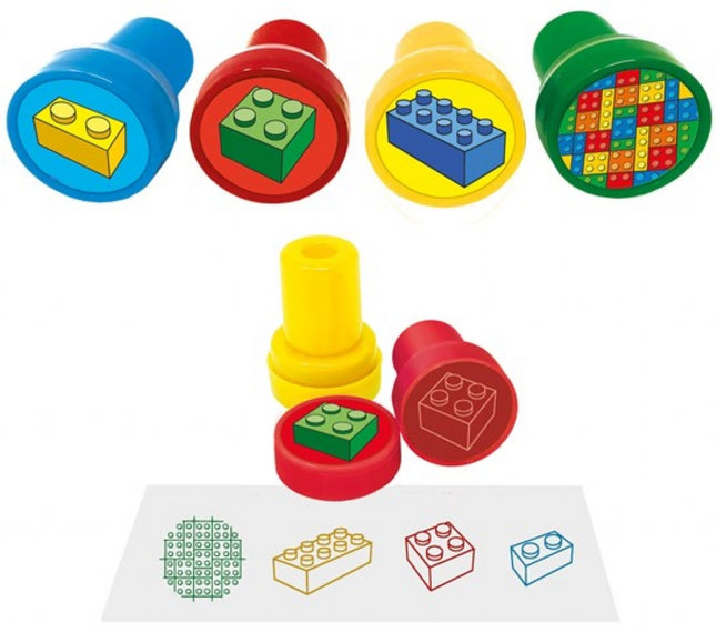 Bricks Ink Stamps - 6 Pack