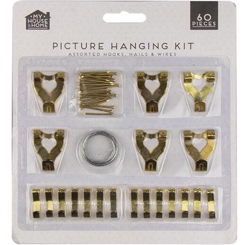 Picture Hanging Kit - 60 Piece