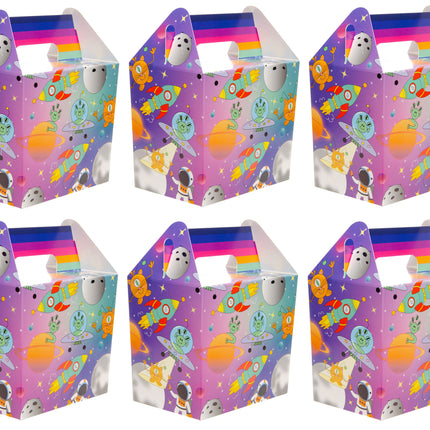 6 Space Party Food Lunch Boxes