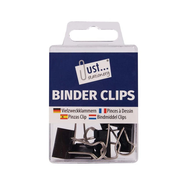 6 Metal 19mm Binder Clips