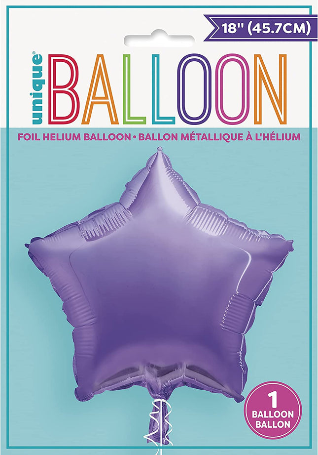 Lavender 18" Star Foil Balloon