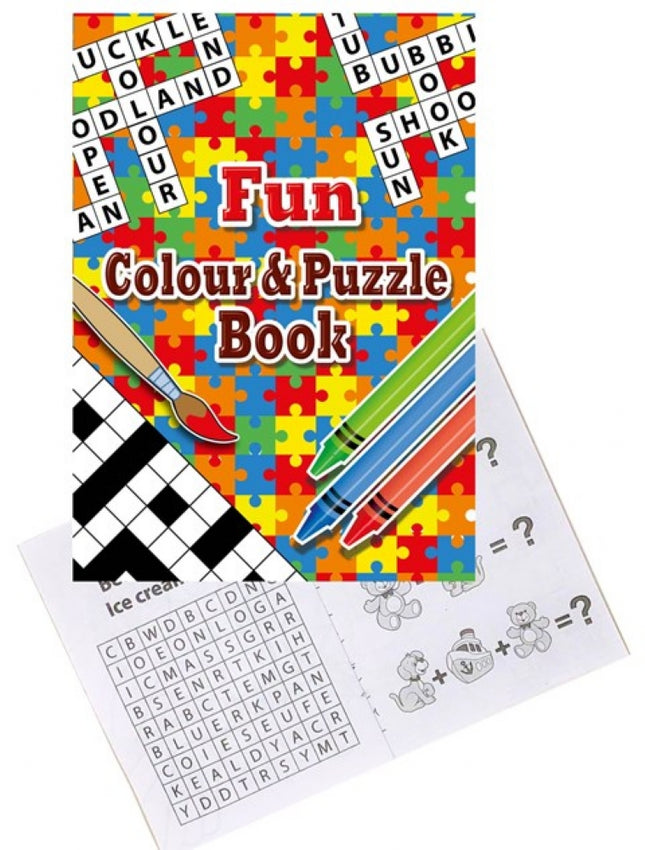 Fun Colour & Puzzle Books - 6 Pack